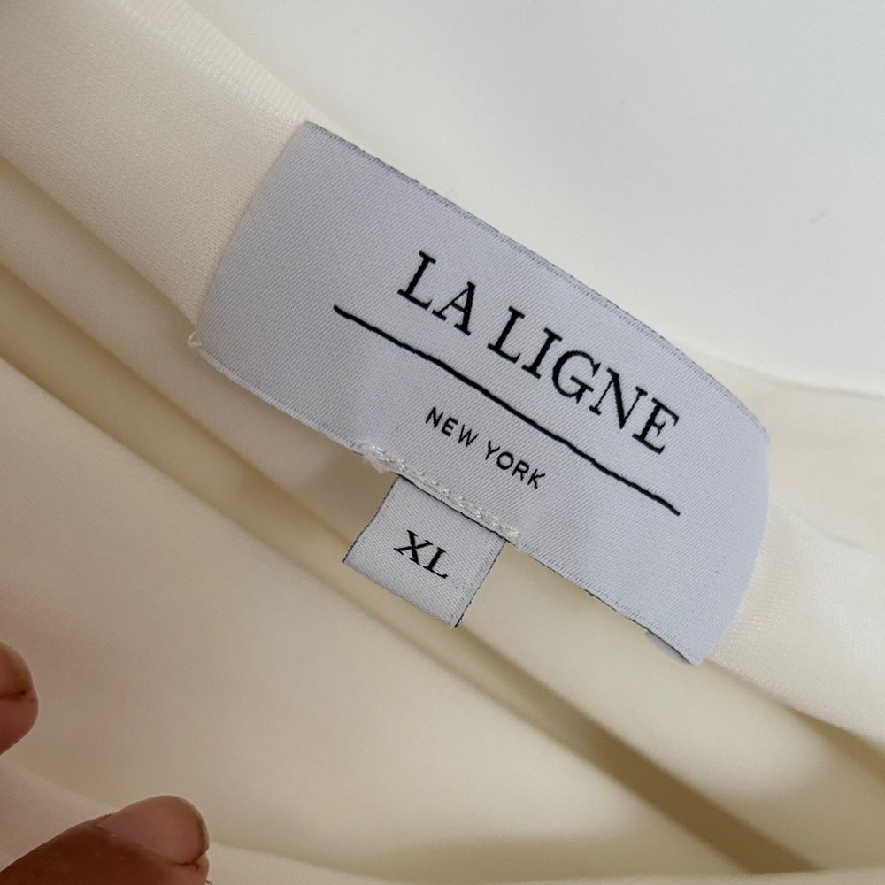 La Ligne Cream One-Shoulder Dress - Picture 2 of 7